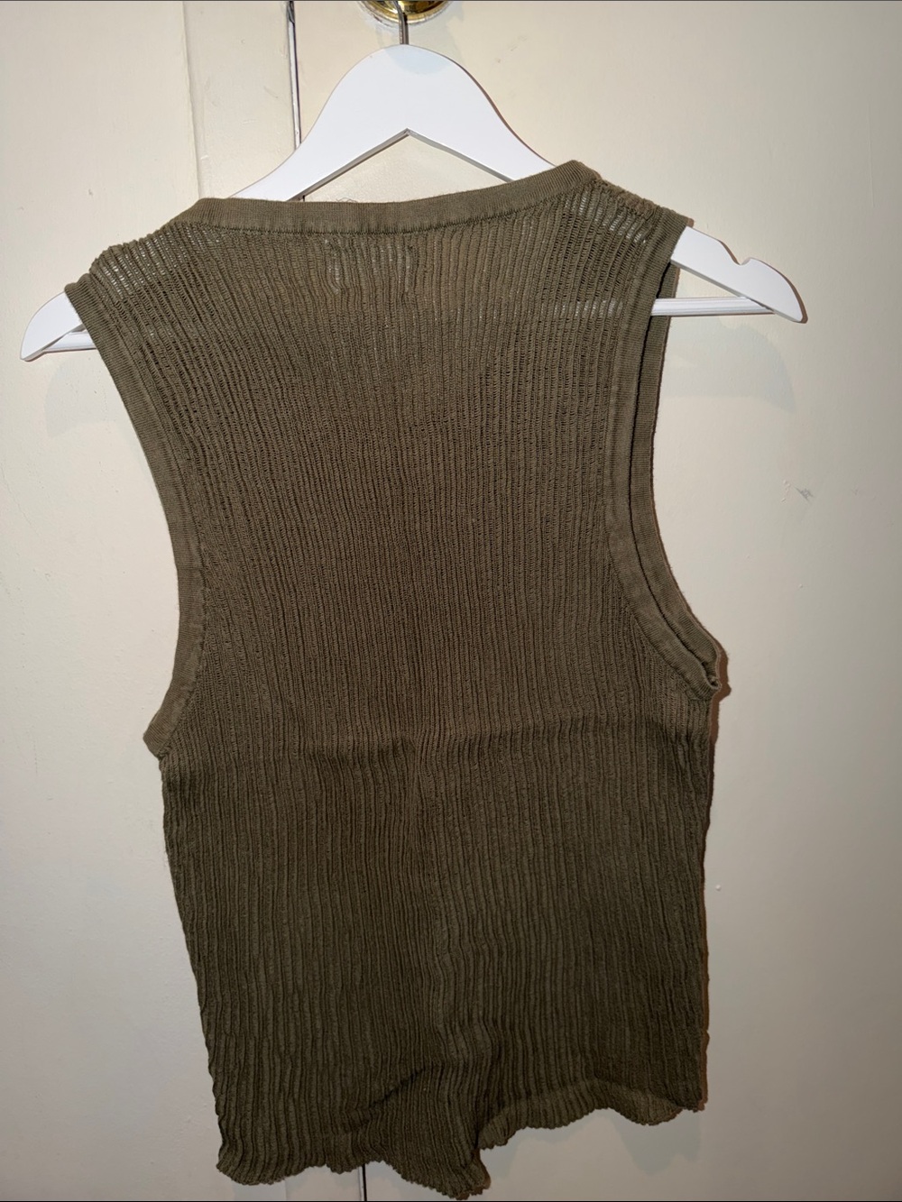 NTH Olive Ribbed Knit Tank - Picture 2 of 2